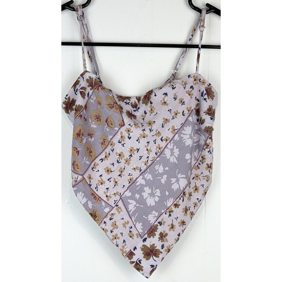 Princess Polly Floral Tie Back Bandana Top Boho Indie Festival, Size 4 - Picture 4 of 6